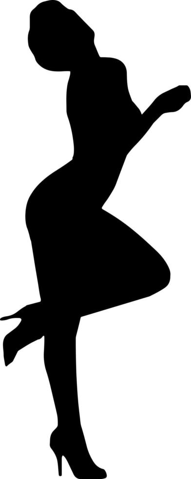 silhouette femme image vectorielle pour les sites Web, l'impression, la conception graphique vecteur