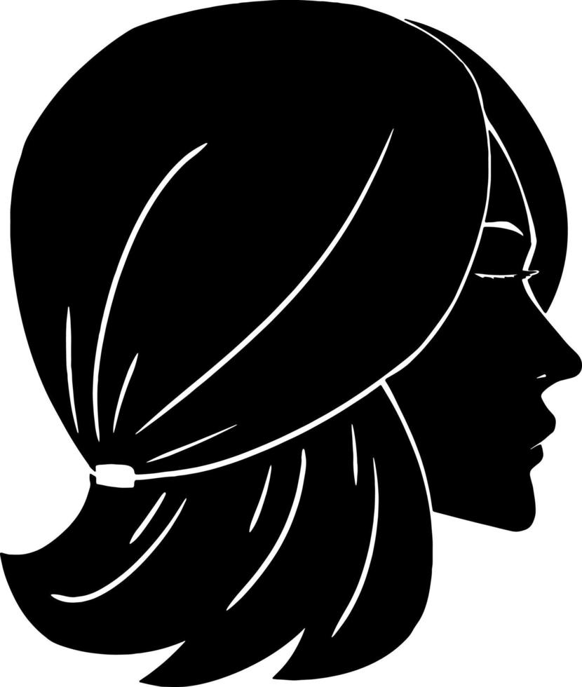 silhouette femme image vectorielle pour les sites Web, l'impression, la conception graphique vecteur