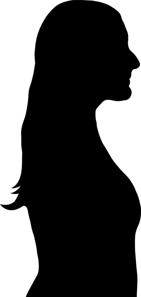 silhouette femme image vectorielle pour les sites Web, l'impression, la conception graphique vecteur