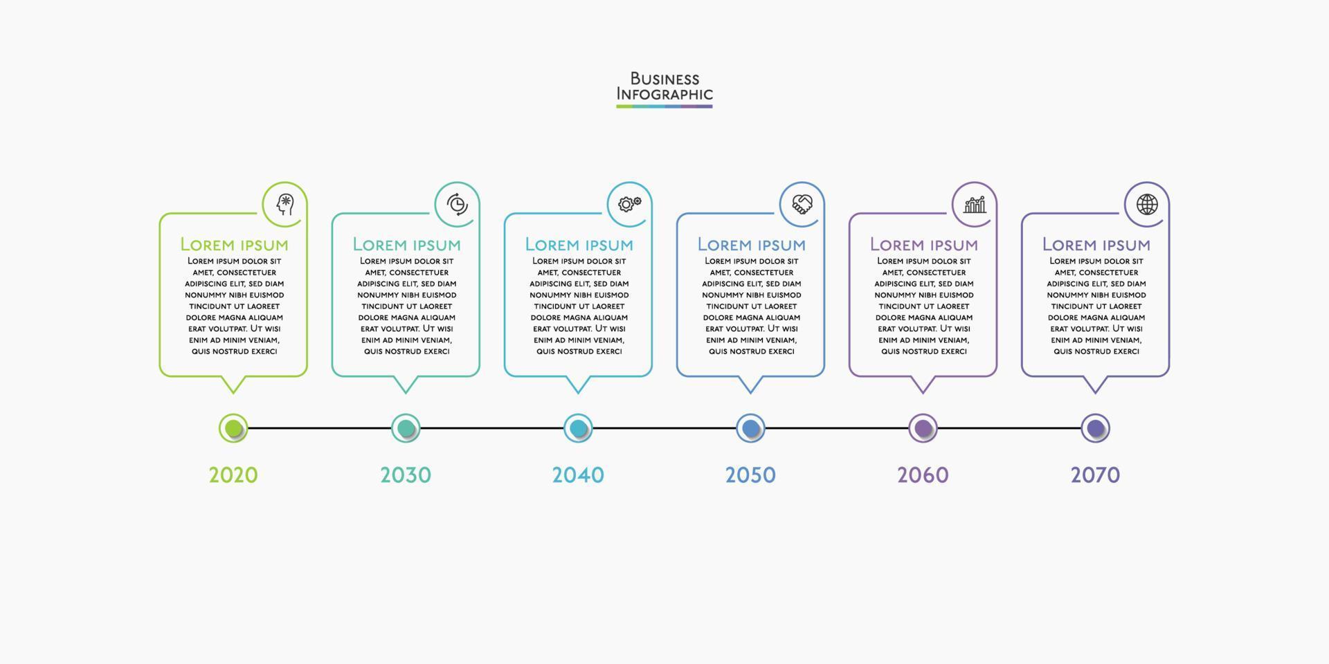 modèle d'infographie de présentation entreprise vecteur