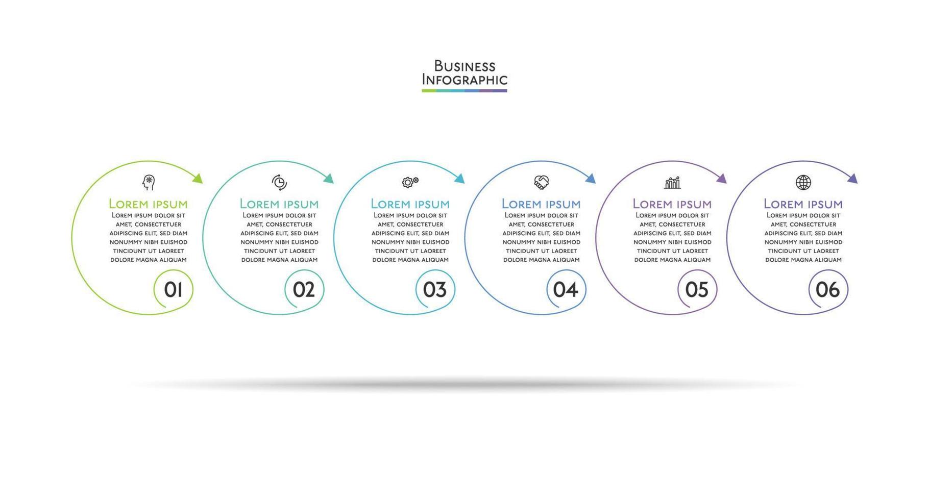 modèle d'infographie de présentation entreprise vecteur