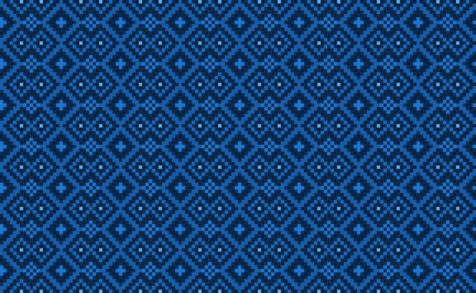 motif ethnique géométrique, arrière-plan oriental de broderie vectorielle, conception de style marocain à répétition pixel vecteur