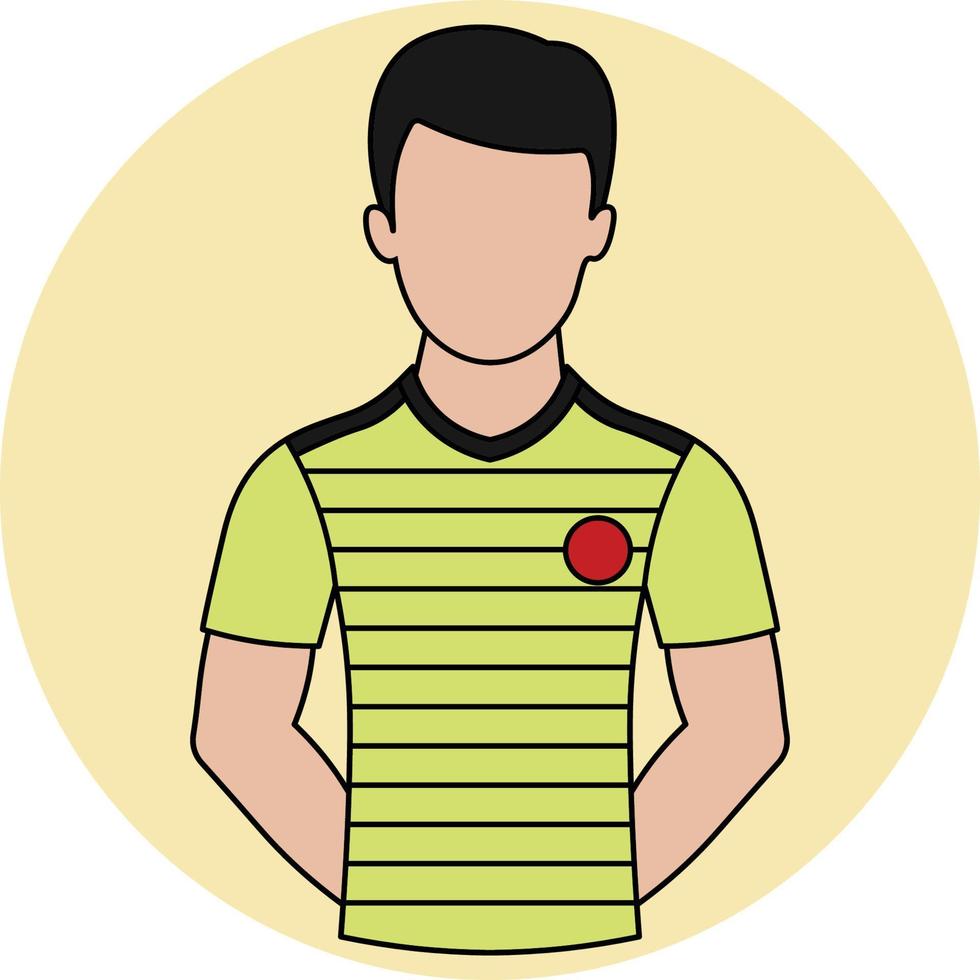 icône remplie de maillot de football colombie vecteur