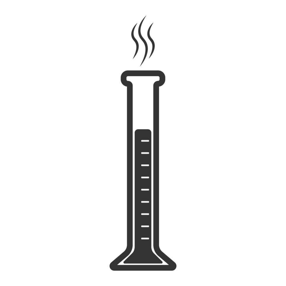 icône de flacon de laboratoire. illustration vectorielle vecteur