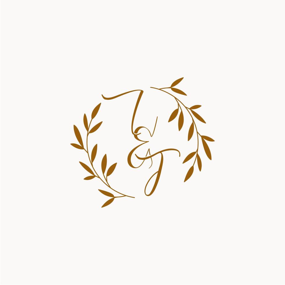 c'est le logo monogramme de mariage initial vecteur