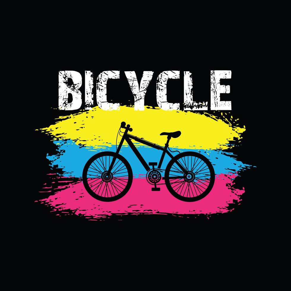 conception de t-shirt de vecteur de vélo. conception de t-shirt de vélo. peut être utilisé pour imprimer des tasses, des autocollants, des cartes de vœux, des affiches, des sacs et des t-shirts.