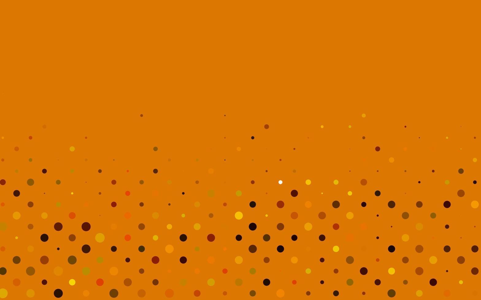 couverture vectorielle jaune clair et orange avec des taches. vecteur