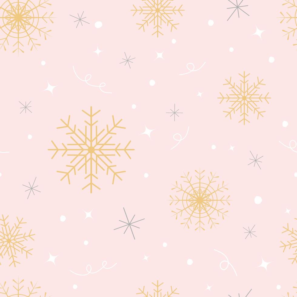 modèle sans couture de noël avec des motifs géométriques. flocons de neige et cercles avec différents ornements. illustration vectorielle. vecteur