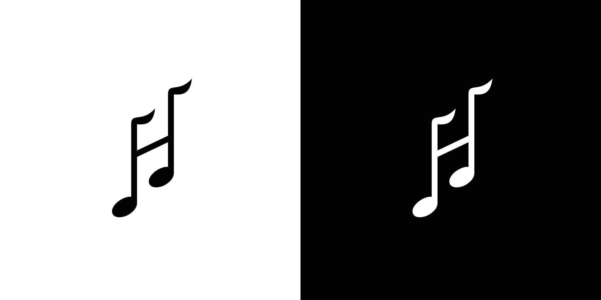 création de logo de musique lettre h moderne et unique vecteur