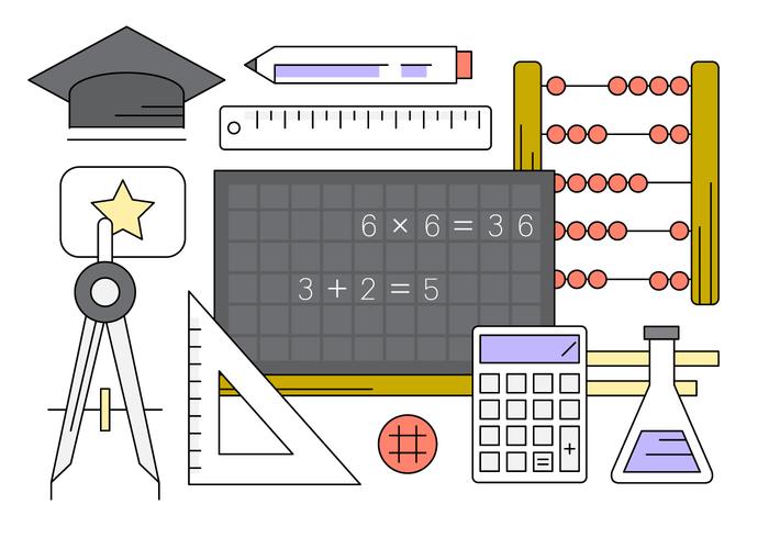 Collection éducative éducative gratuite vecteur