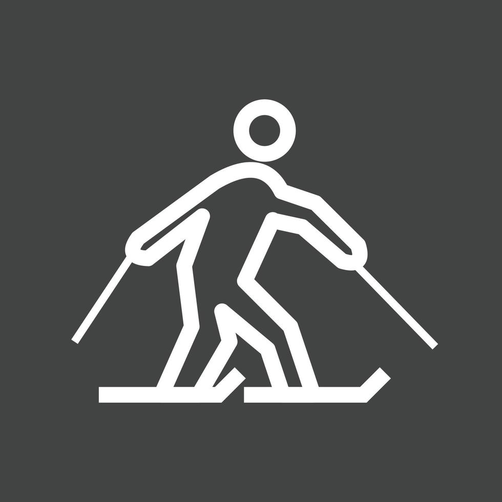 icône inversée de la ligne de patinage vecteur