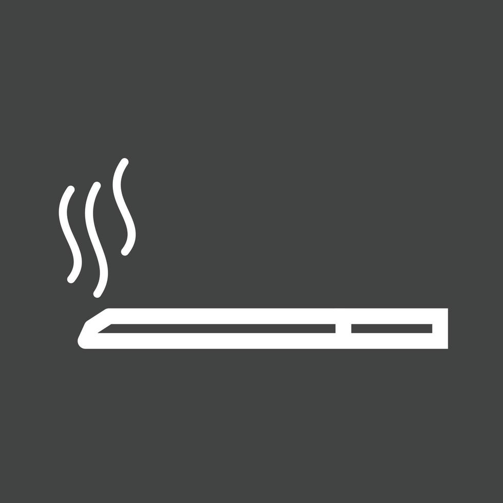 icône inversée de ligne de cigarette vecteur