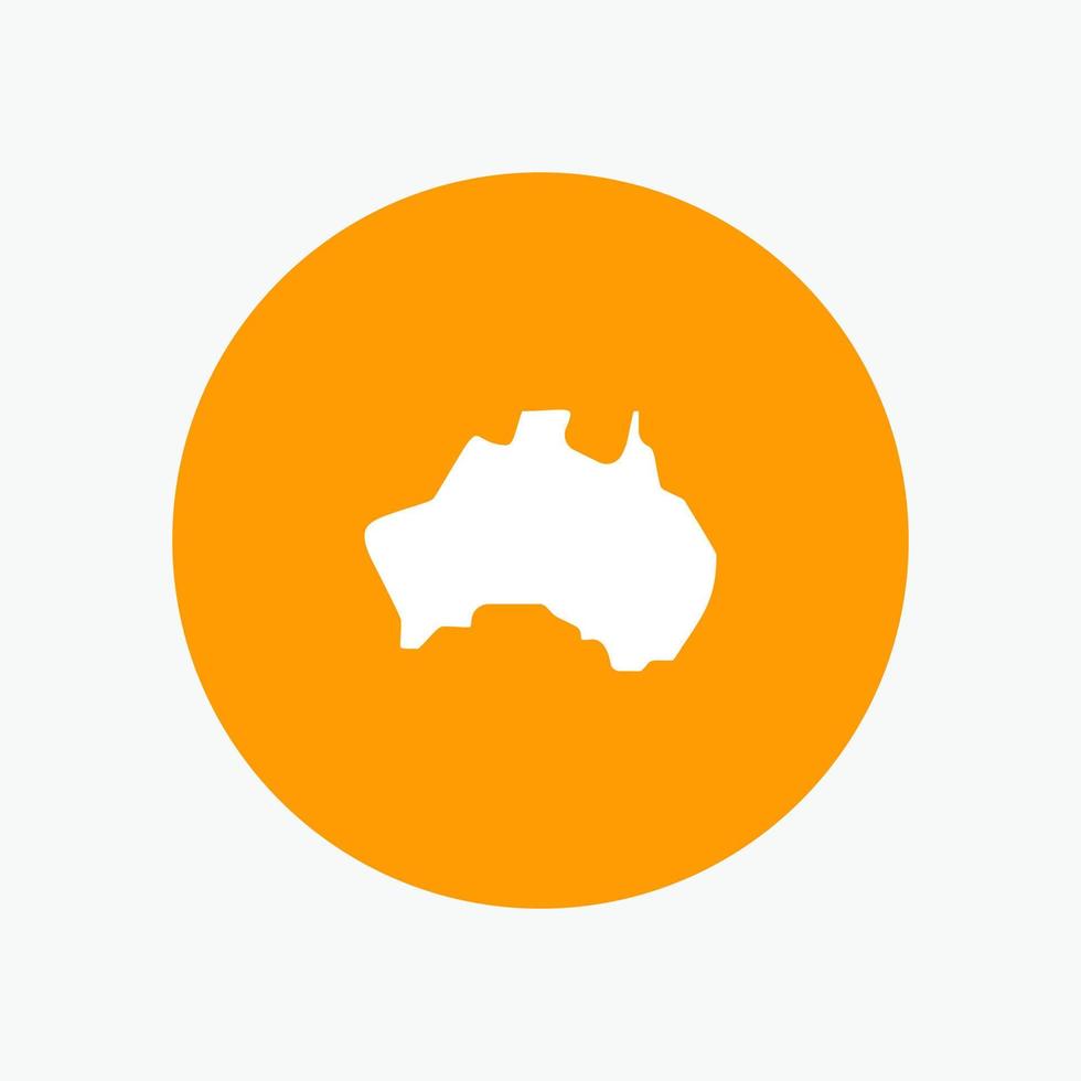 Australie pays carte de localisation voyage vecteur