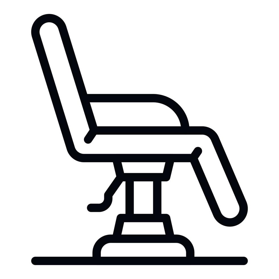 icône de fauteuil de tatouage, style de contour vecteur