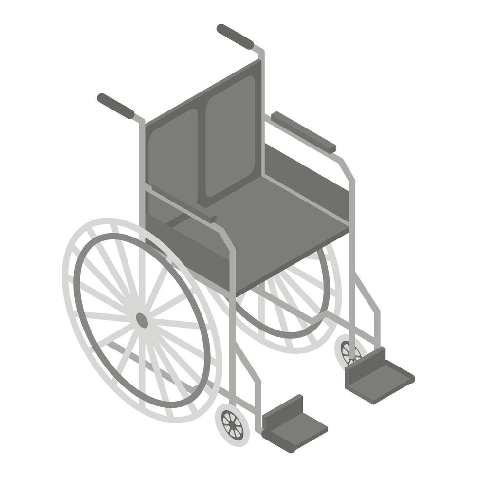 icône de fauteuil roulant textile, style isométrique vecteur