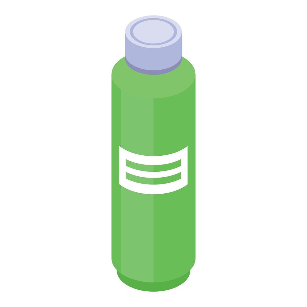 icône de bouteille de jus de citron vert, style isométrique vecteur