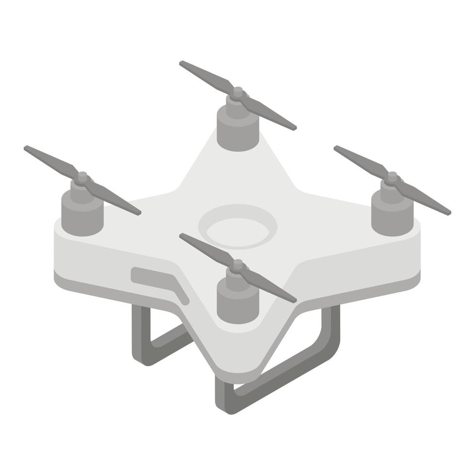 icône de drone domestique, style isométrique vecteur