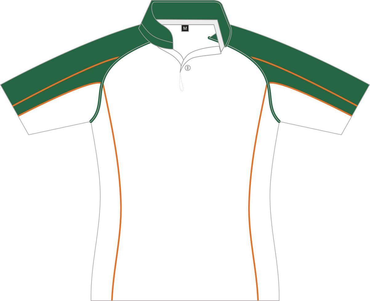modèle de conception de t-shirt sport pour maillot de football. uniforme de sport en vue de face. tshirt maquette pour club de sport. illustration vectorielle vecteur