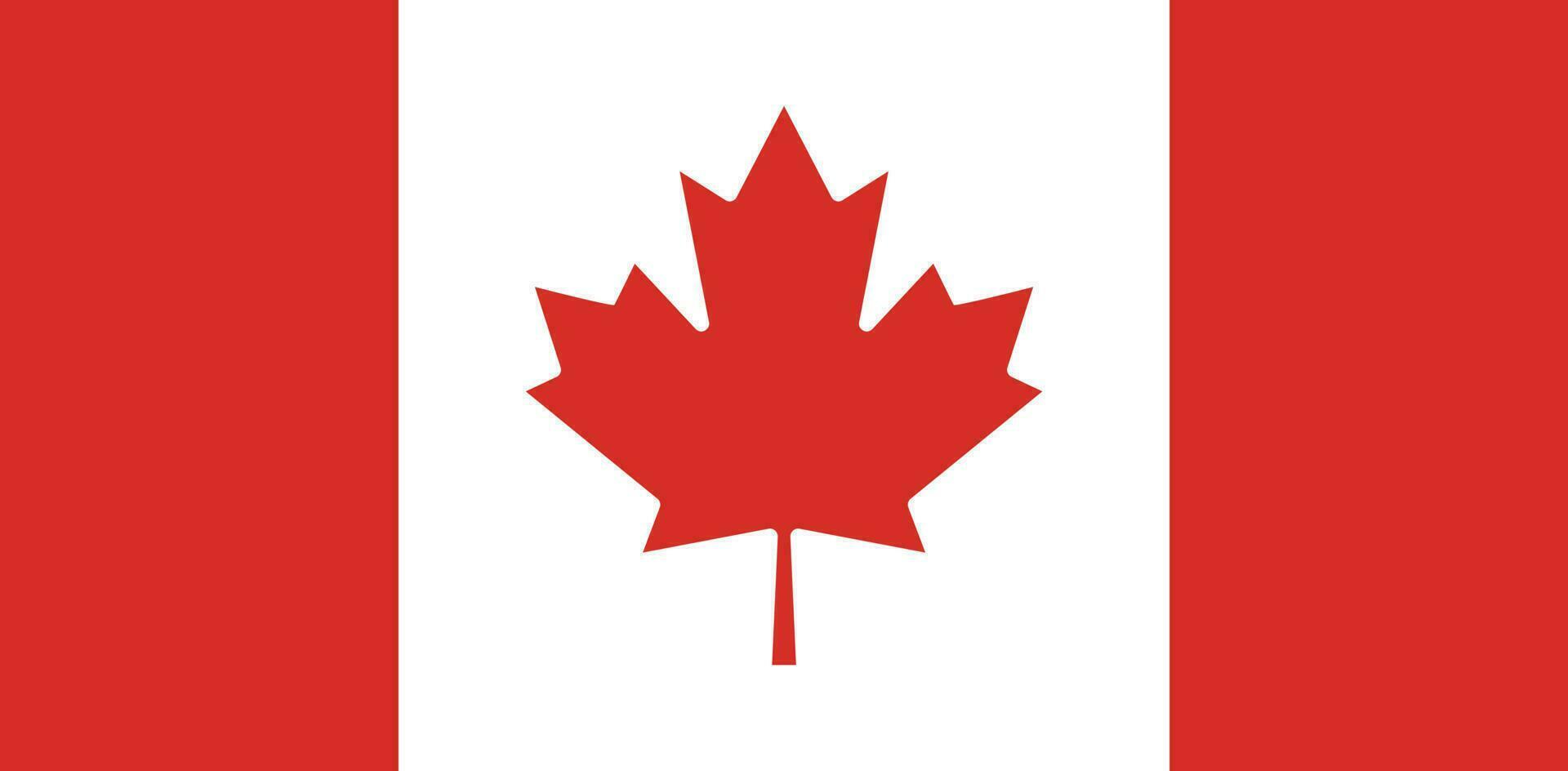 conception du drapeau canadien vecteur