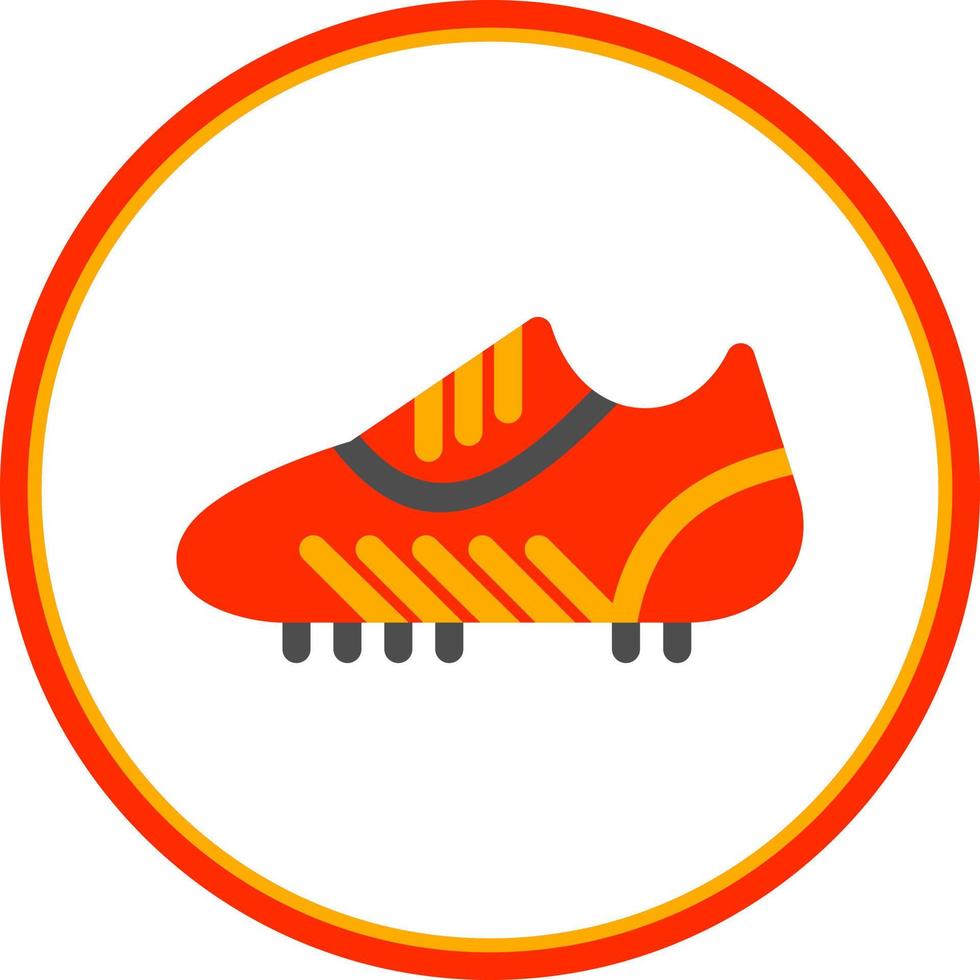 création d'icônes vectorielles de chaussures de football vecteur