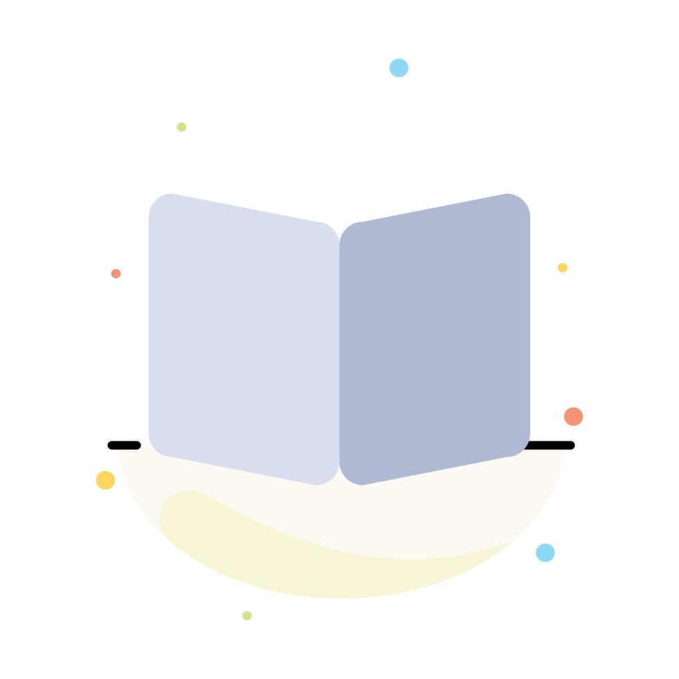 modèle d'icône de couleur plate abstraite de couverture de mise en page de livre ouvert vecteur