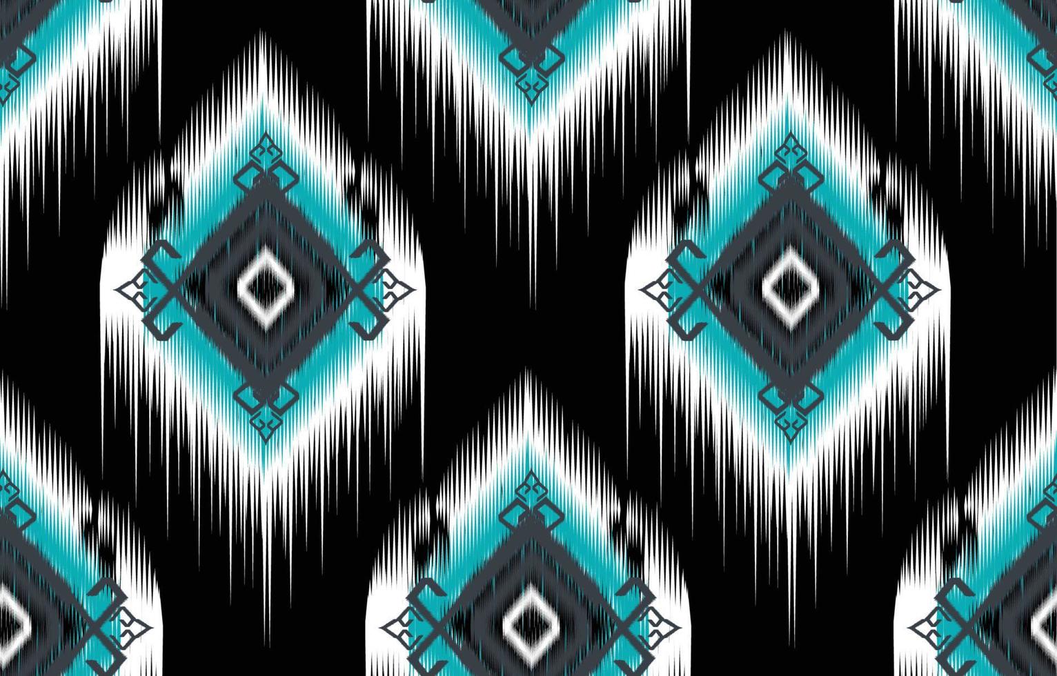 motif ikat design.eethnic motif ikat oriental afro-américain indonésie, asie, motif aztèque textile et bohème.design pour le fond, papier peint, impression de tapis, tissu, batik .vecteur motif ikat. vecteur