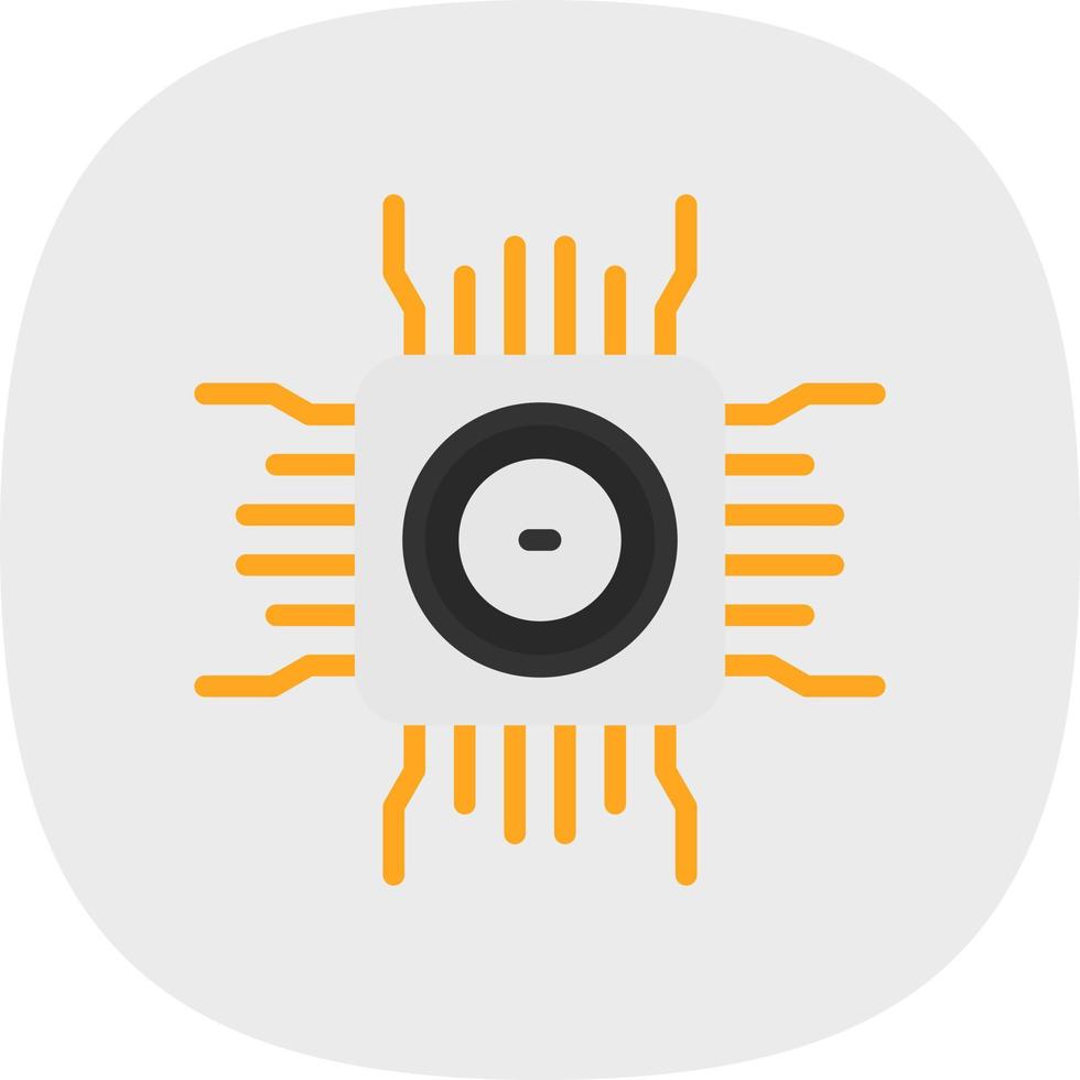 conception d'icône de vecteur de processeur
