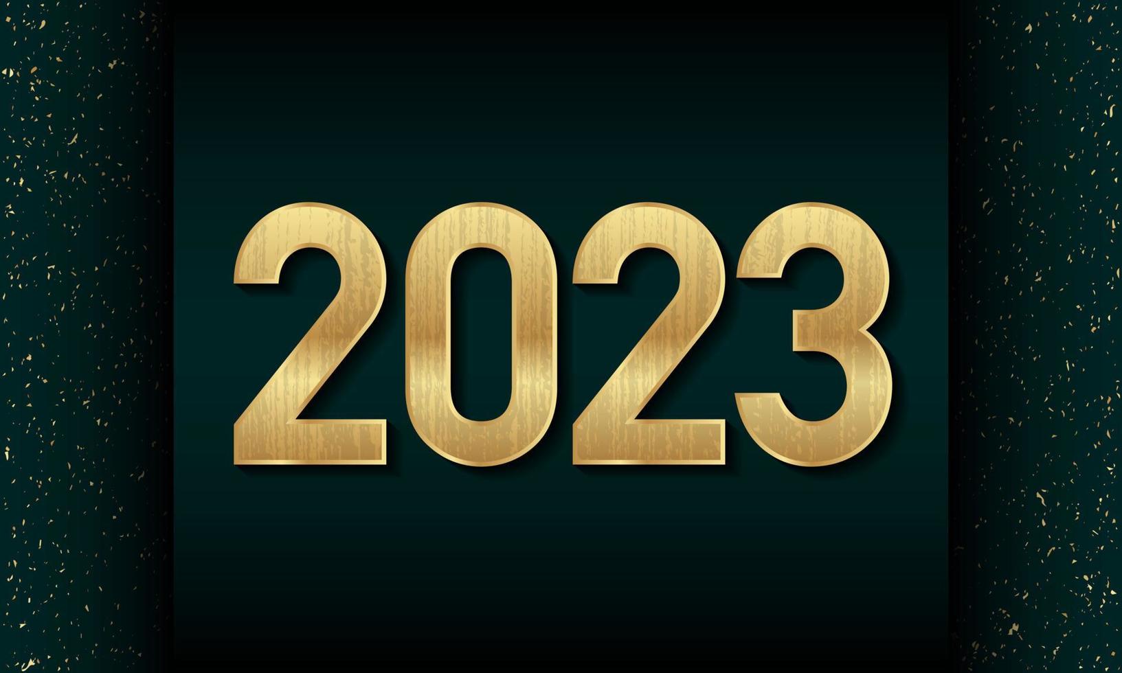 Conception de fond de bonne année 2023. vecteur