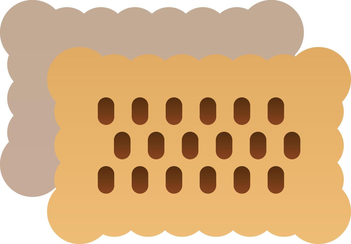 conception d'icône de vecteur de biscuit