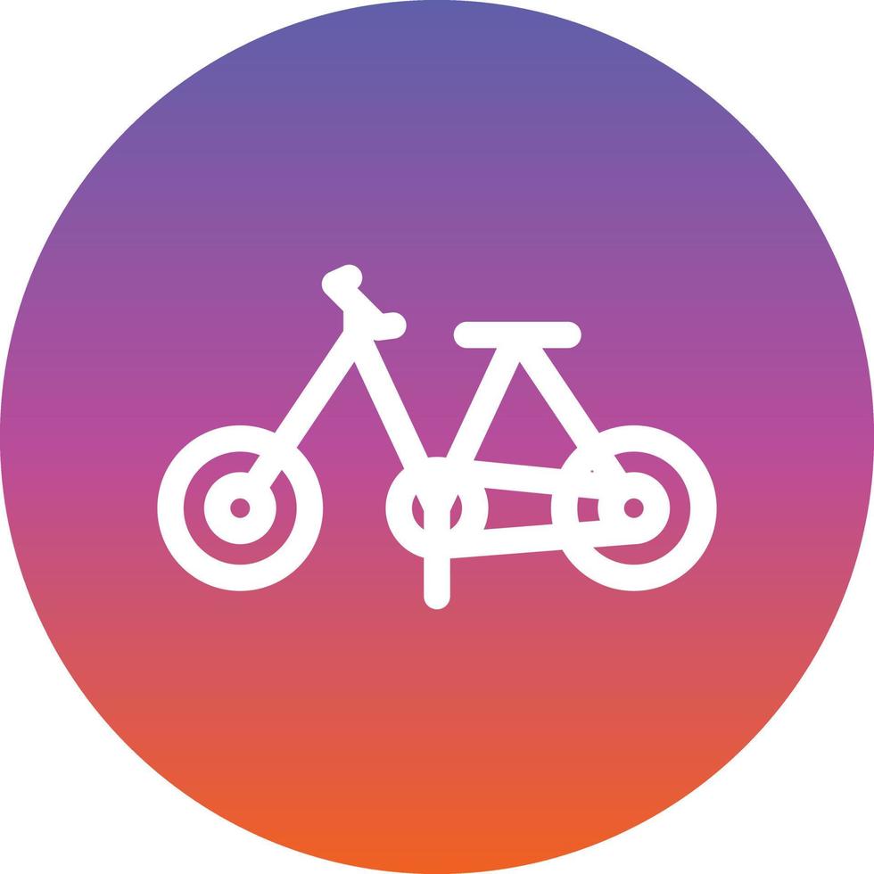 conception d'icône de vecteur de jouet de vélo
