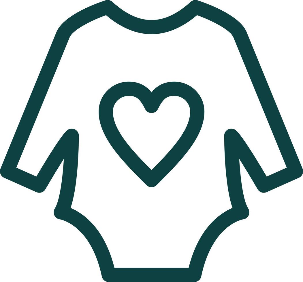 conception d'icônes vectorielles de vêtements pour bébés vecteur