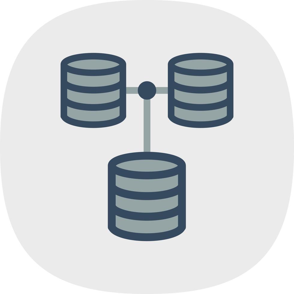 conception d'icône de vecteur de base de données