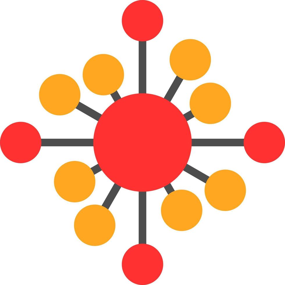 conception d'icône de vecteur de réseau biologique