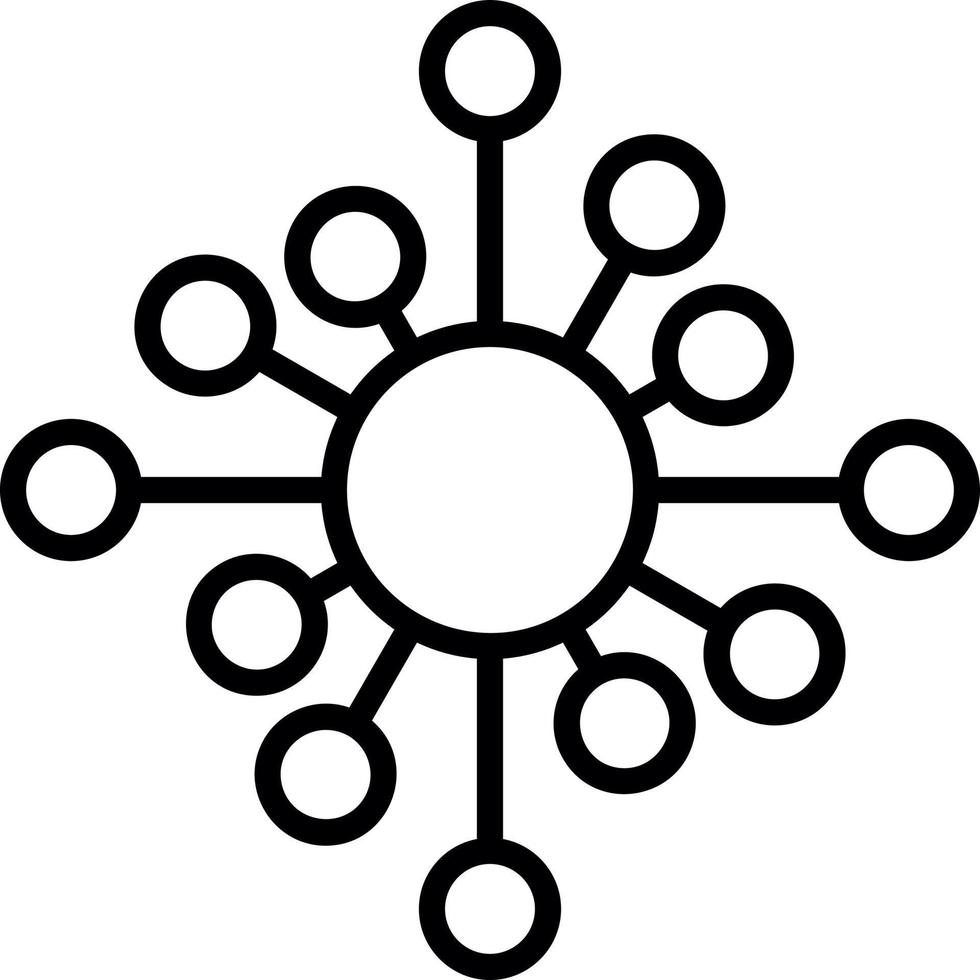 conception d'icône de vecteur de réseau biologique