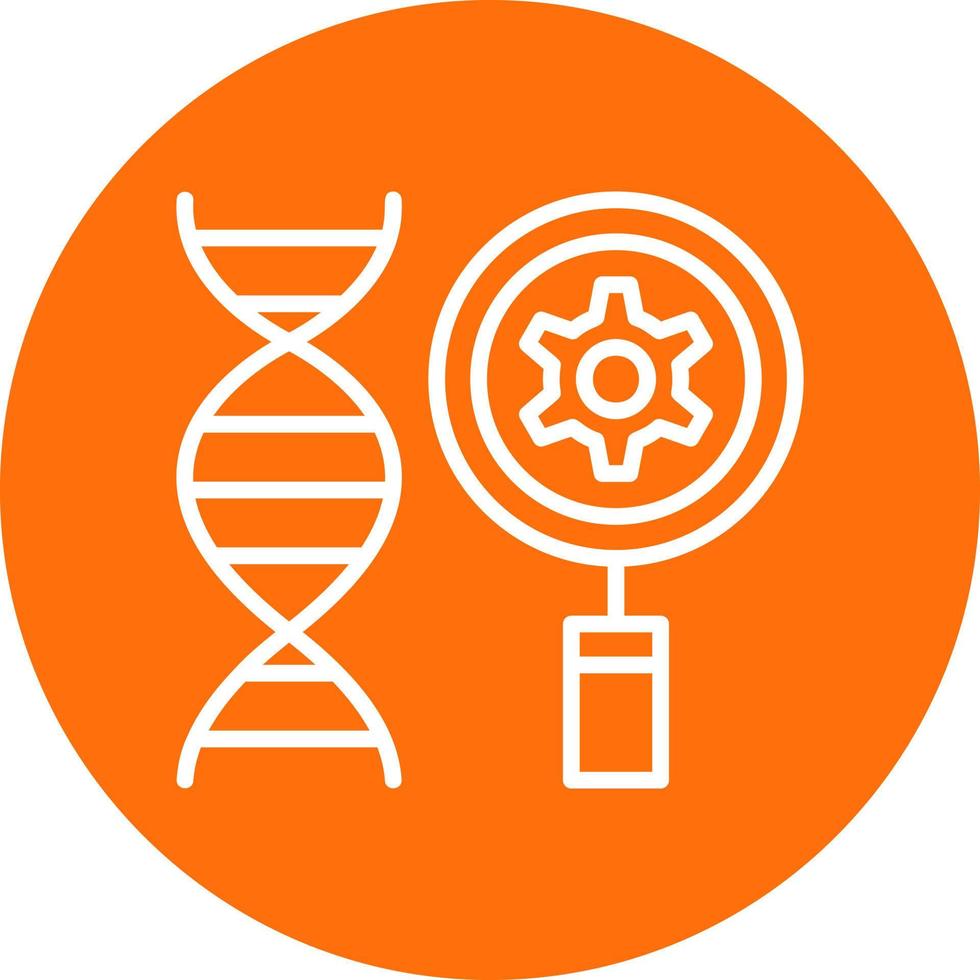conception d'icône de vecteur de découverte génétique