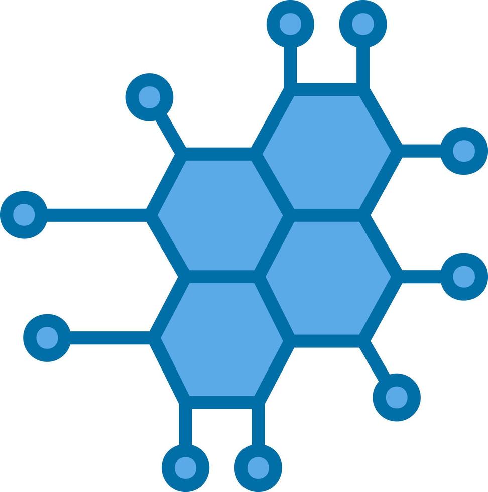 conception d'icône de vecteur de nanotechnologie