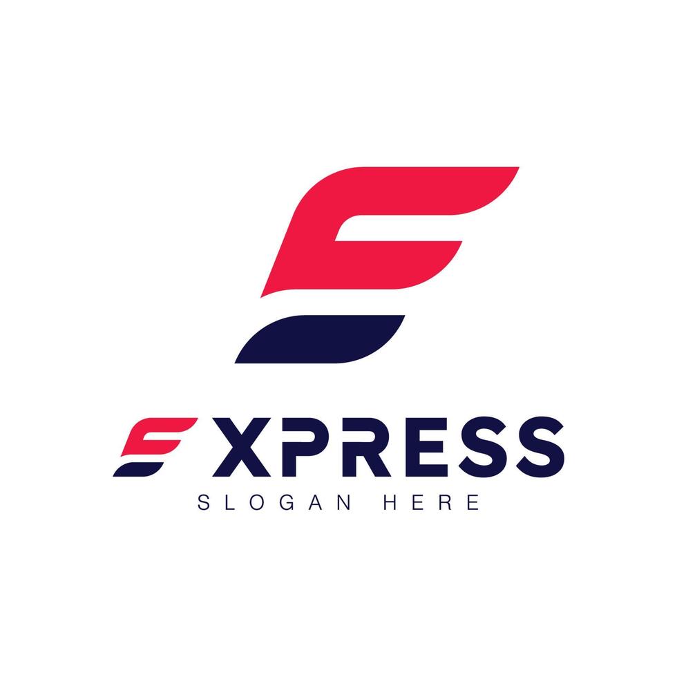 modèle d'illustration de conception d'icône de vecteur de logo express