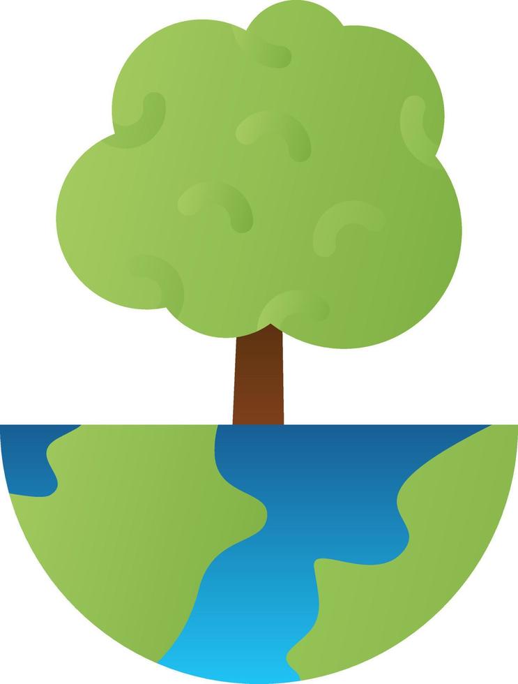 conception d'icônes vectorielles d'arbres du monde vecteur