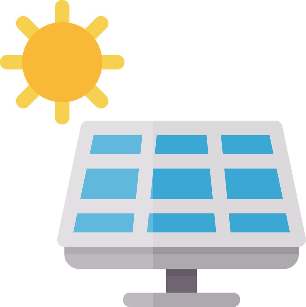 conception d'icône de vecteur de panneau solaire