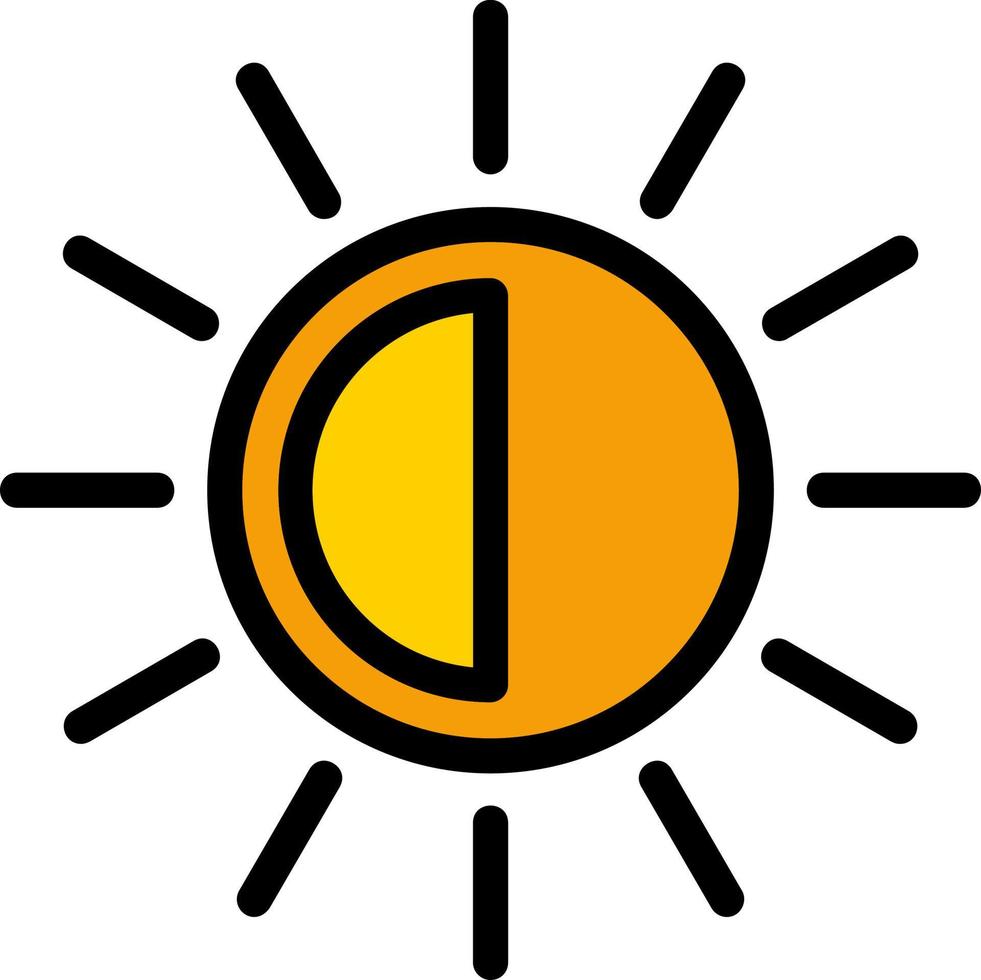 conception d'icône de vecteur de luminosité