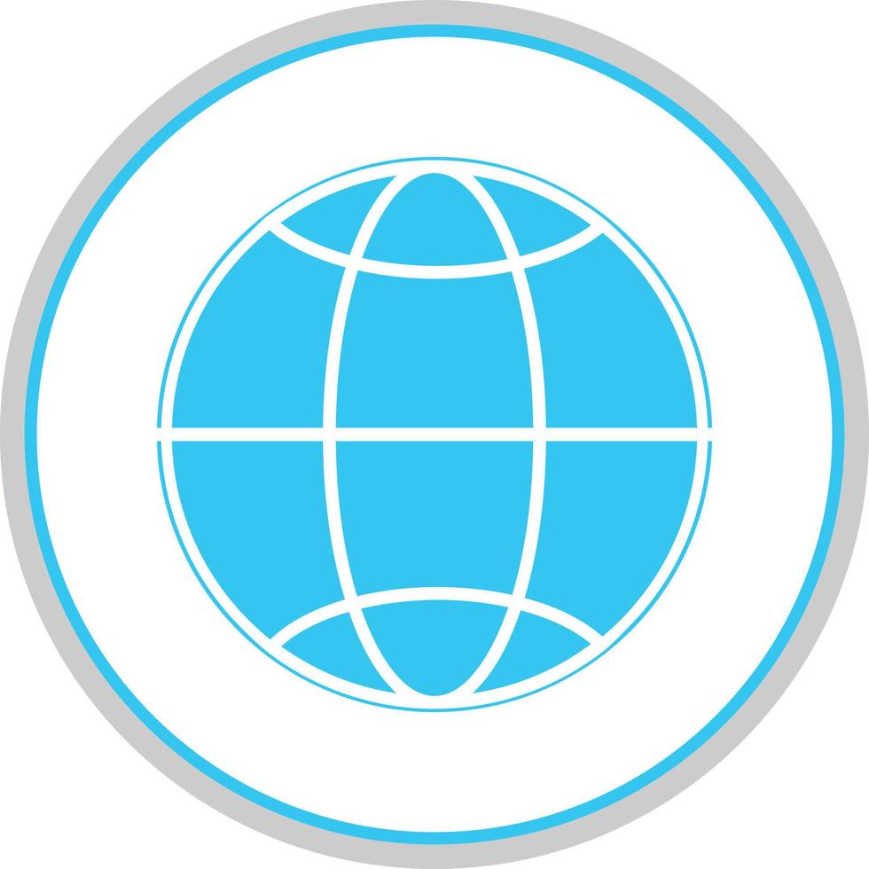 conception d'icône de vecteur de globe