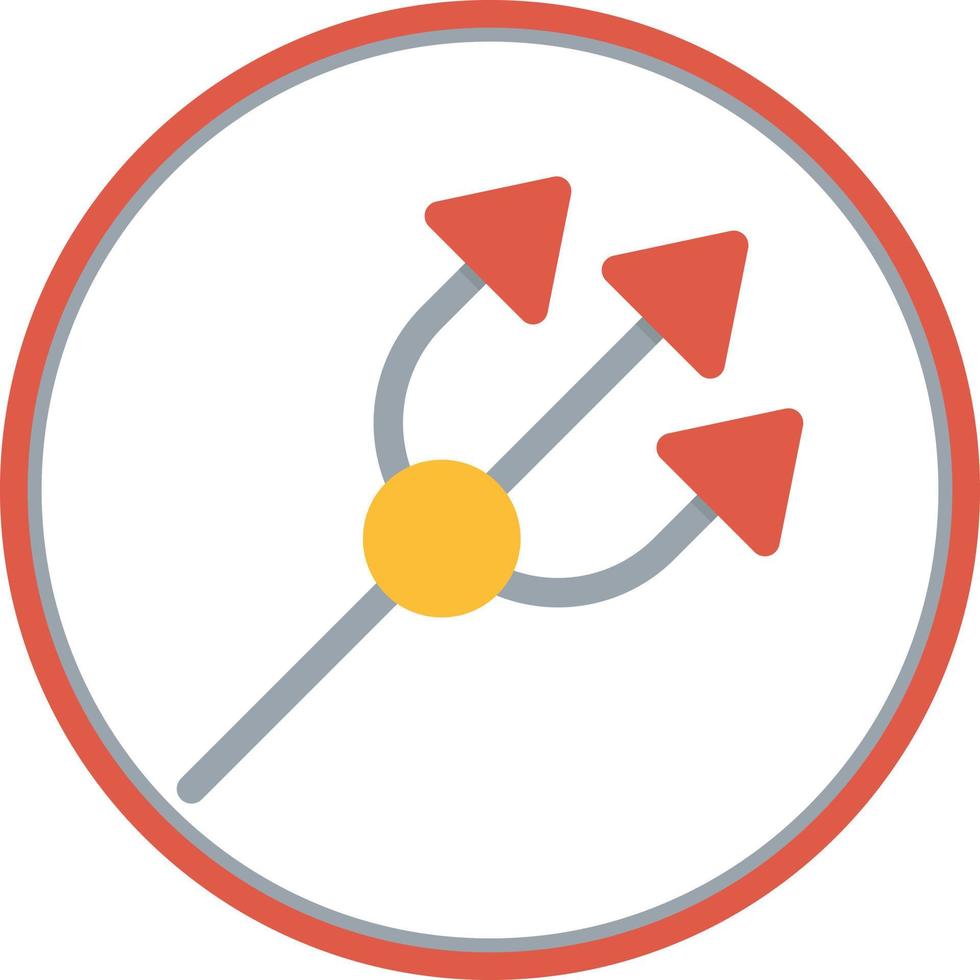 conception d'icône de vecteur de trident