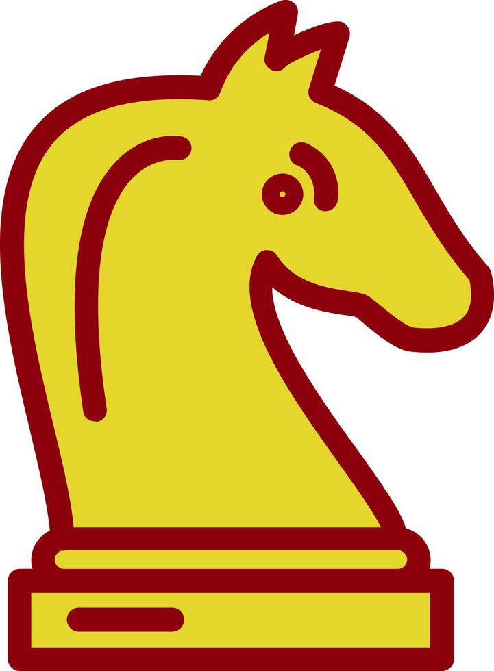 conception d'icône vectorielle de chevalier d'échecs vecteur