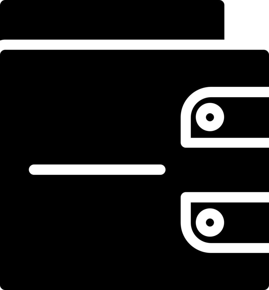 conception d'icône de vecteur de portefeuille