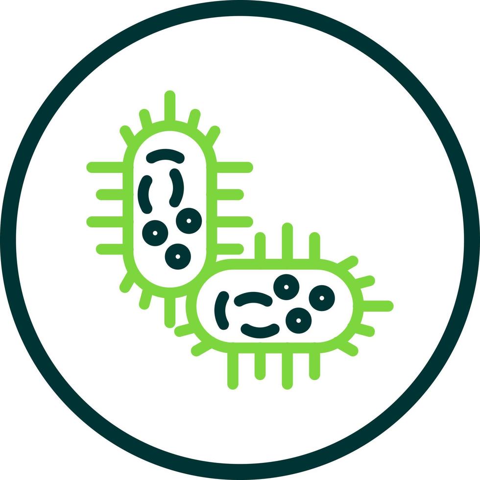 conception d'icône de vecteur de bactérie