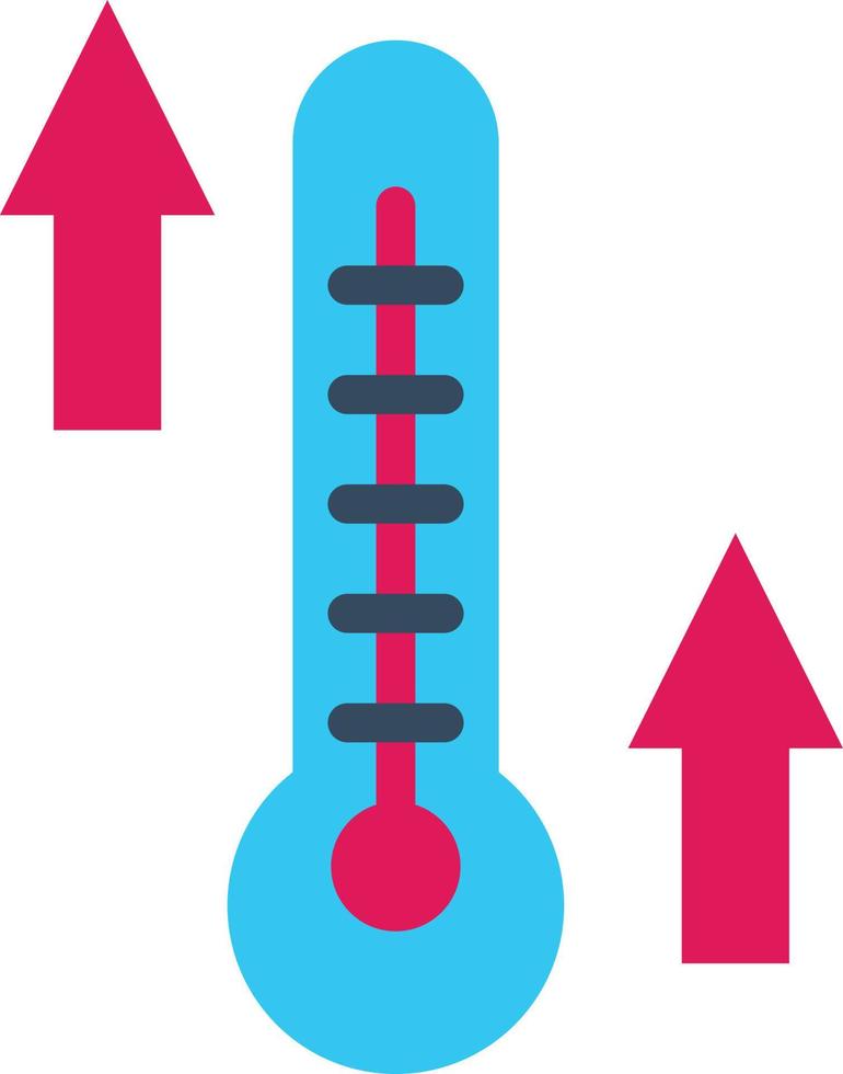 conception d'icône de vecteur de température élevée