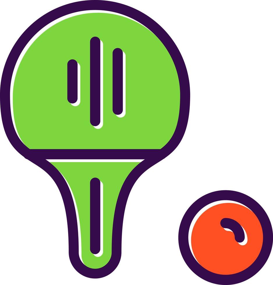 conception d'icône de vecteur de tennis de table