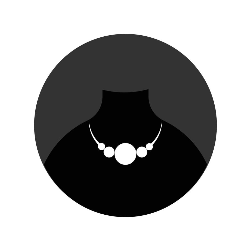 logo collier noir vecteur