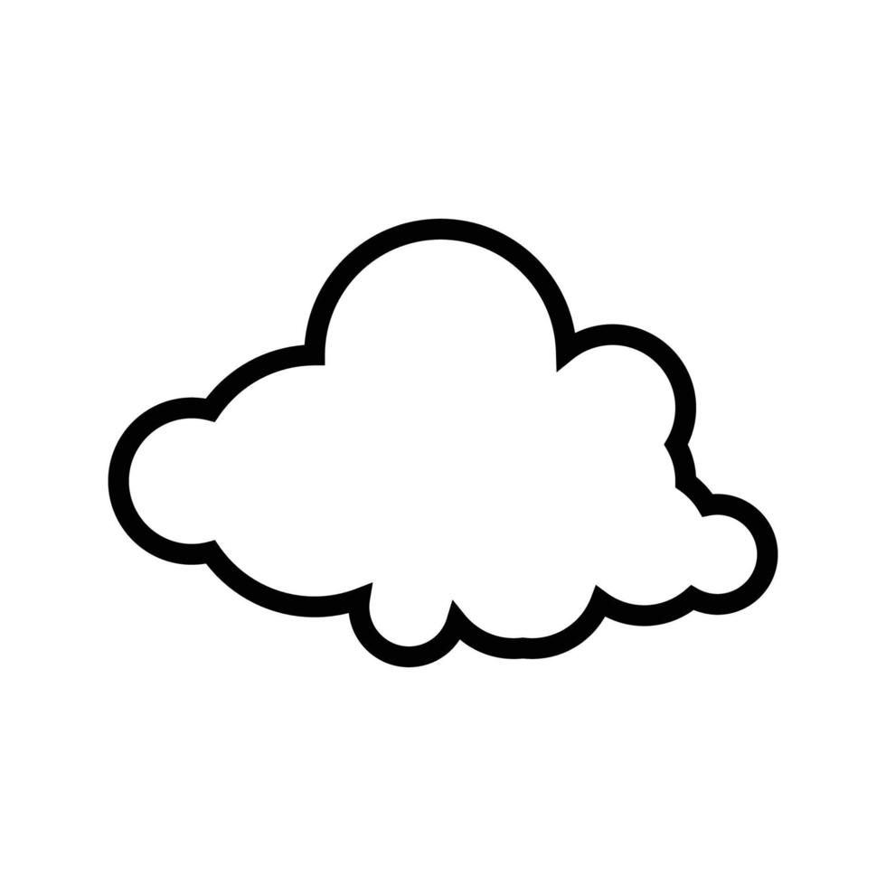 vecteur de logo nuage