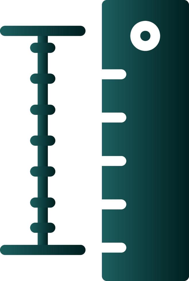 conception d'icône vectorielle combinée règle vecteur